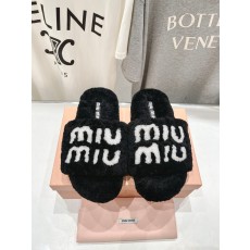 MiuMiu 미우미우 플랫 퍼 슬리퍼 신발