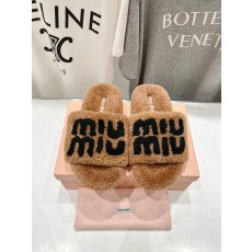 MiuMiu 미우미우 플랫 퍼 슬리퍼 신발
