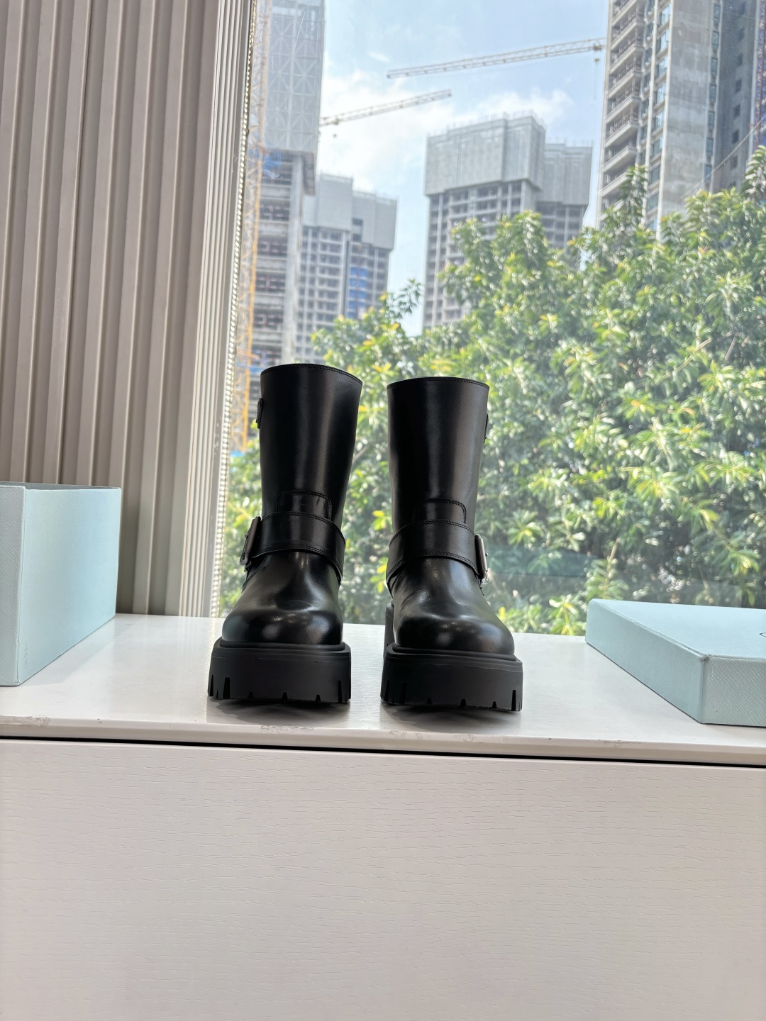 Prada 프라다 클래식 라이더 부츠 신발