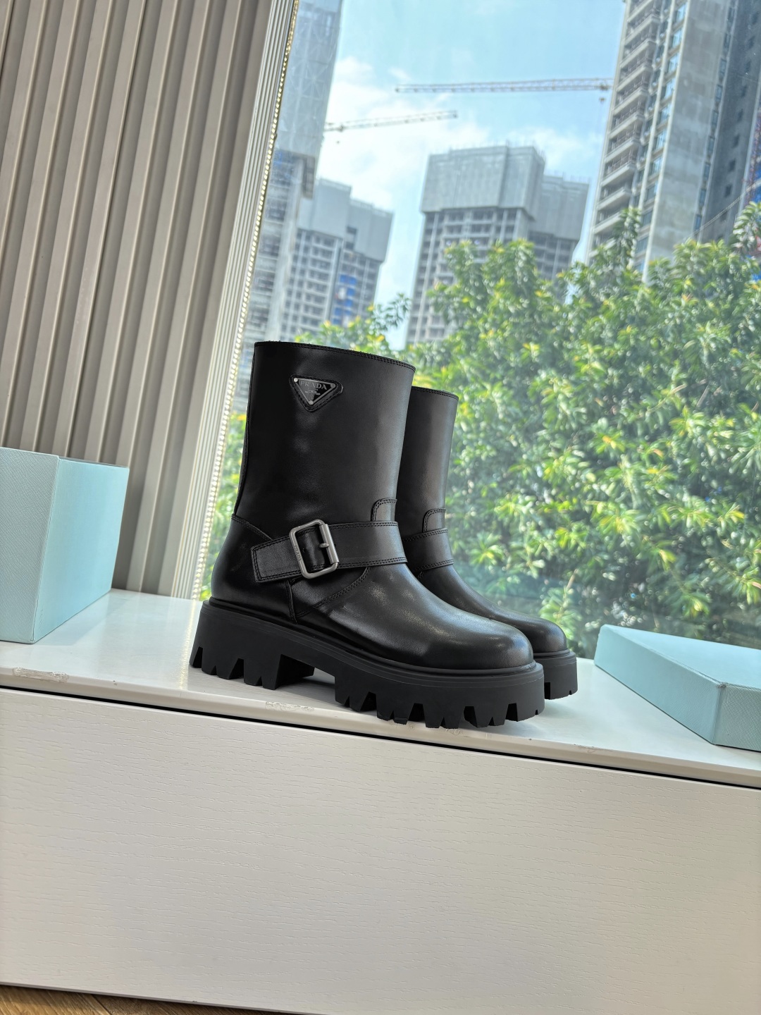 Prada 프라다 클래식 라이더 부츠 신발