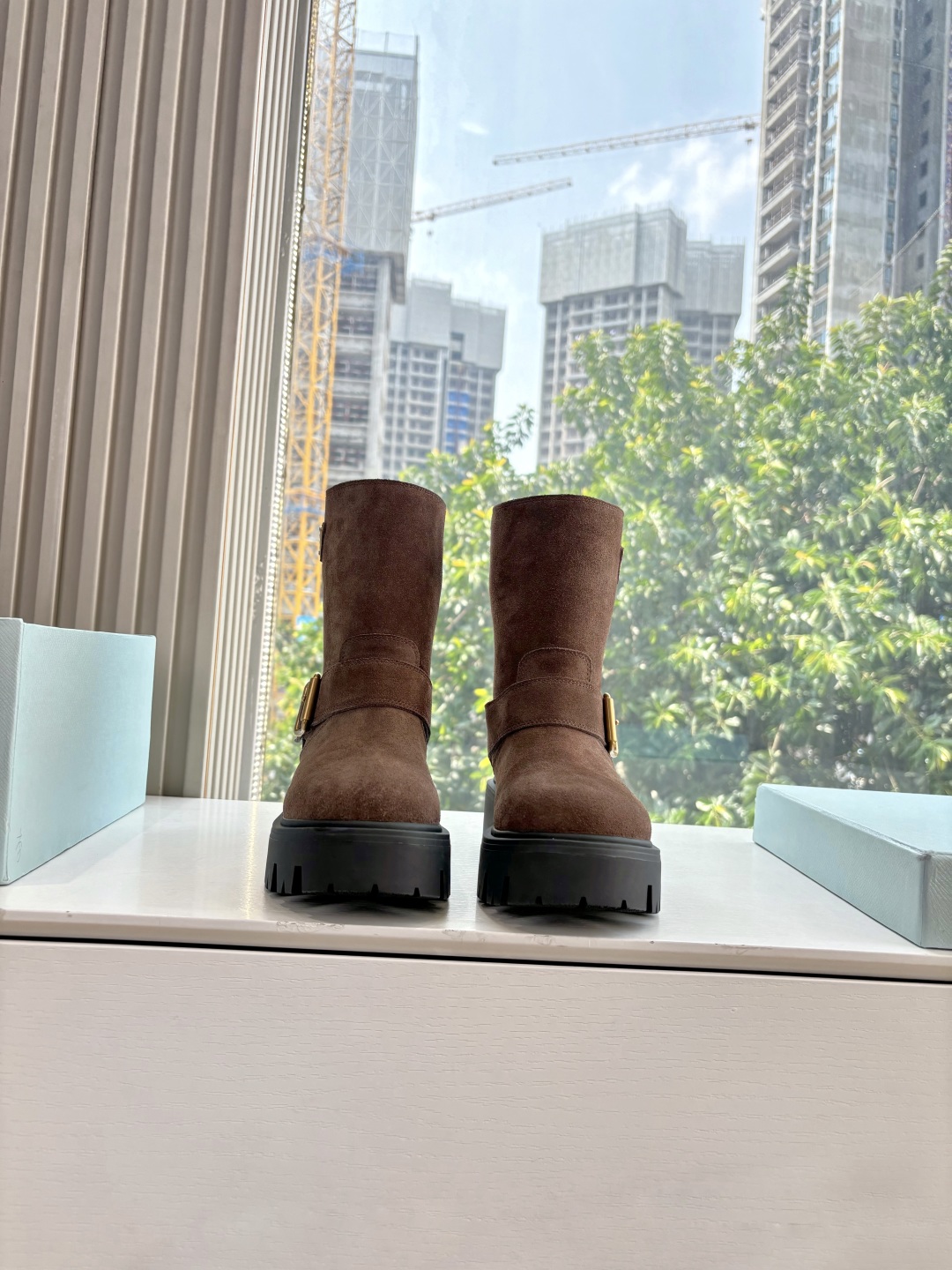 Prada 프라다 클래식 라이더 부츠 신발