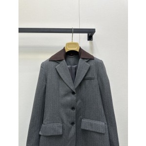 miumiu 미우미우 페이크 레이어드 울 블레이저 재킷 의류