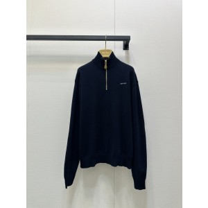 miumiu 미우미우 하프 집업 로고 폴로 롱슬리브 의류