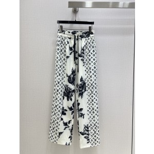 LV 루이비통 패치워크 프린트 스트레이트 팬츠 바지 의류