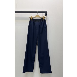 miumiu 미우미우 로고 포인트 울 스트레이트 팬츠 바지 의류