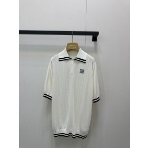 MiuMiu 미우미우 로고 카라 니트 의류