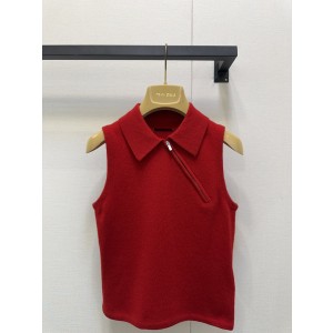 MiuMiu 미우미우 니트 폴로 민소매 베스트 의류