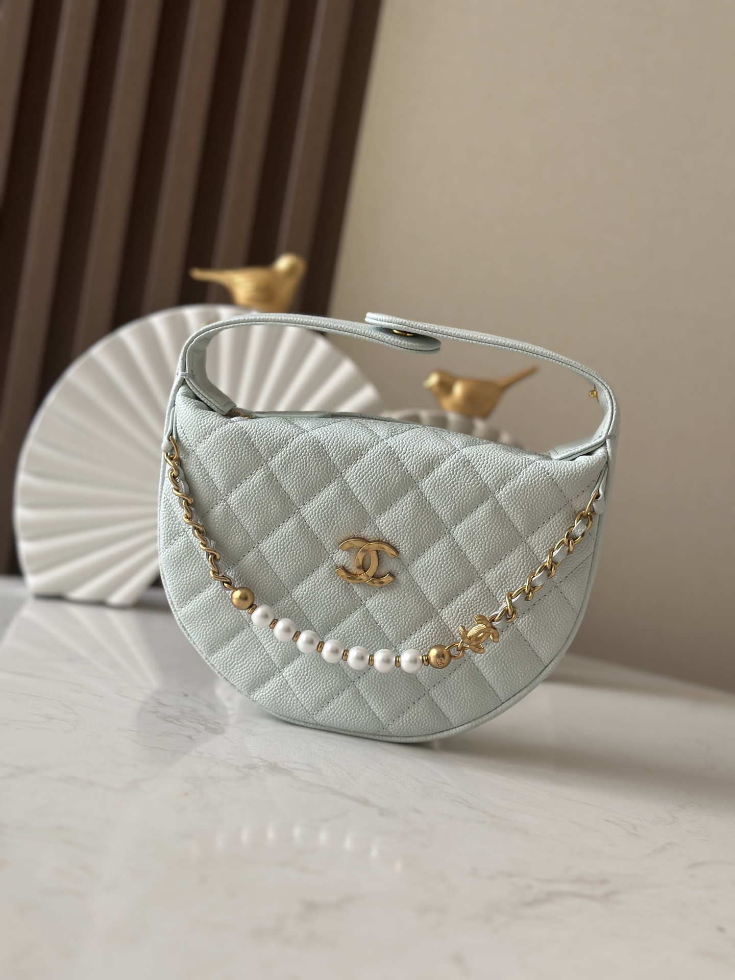 Chanel 샤넬 진주 훌라후프 클러치백 가방