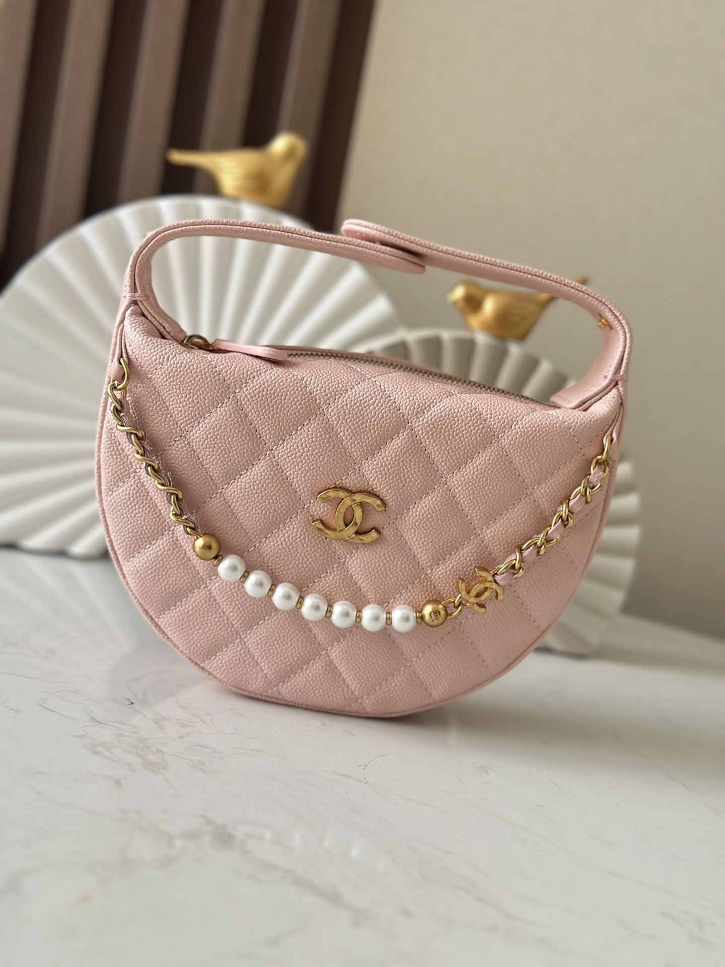 Chanel 샤넬 진주 훌라후프 클러치백 가방