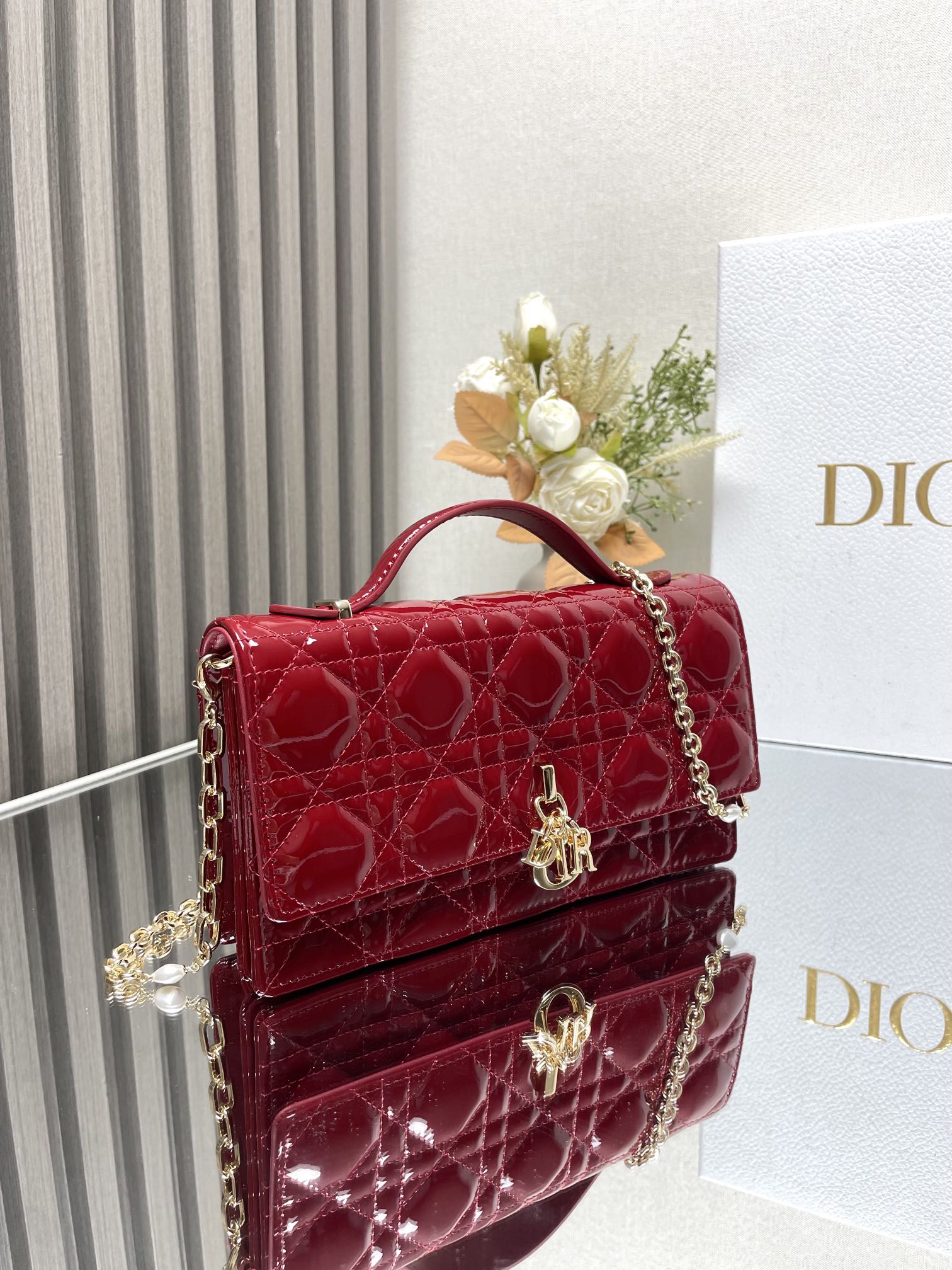 Lady Dior CD 디올 진주 클러치백 숄더백 가방