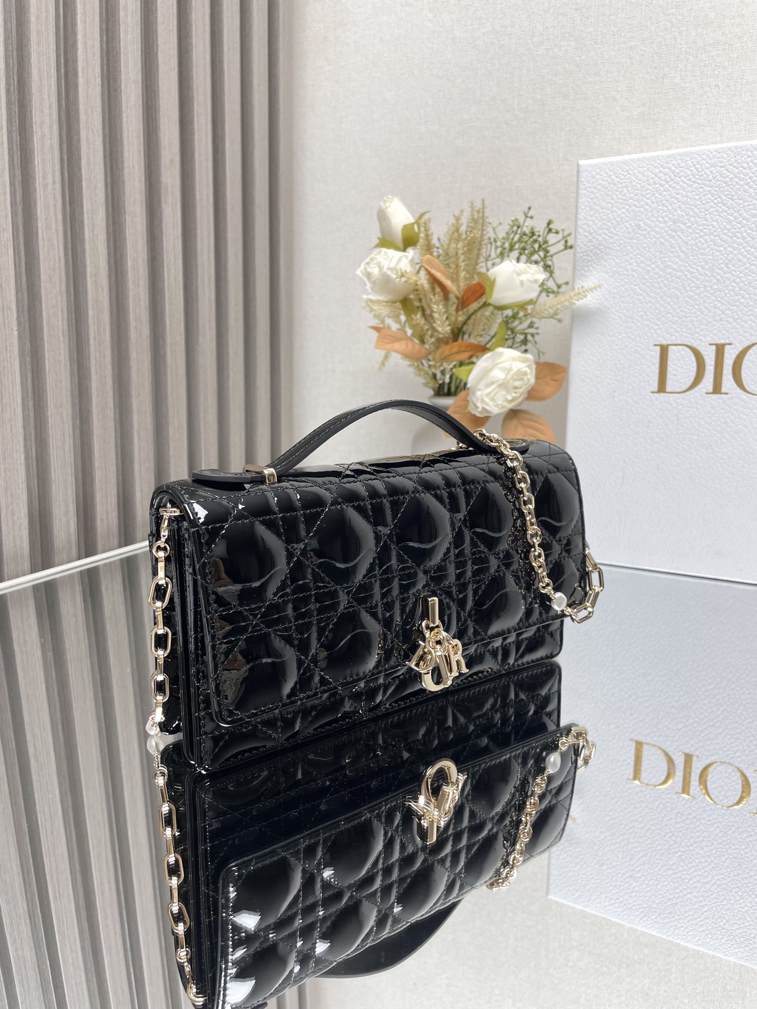 Lady Dior CD 디올 진주 클러치백 숄더백 가방