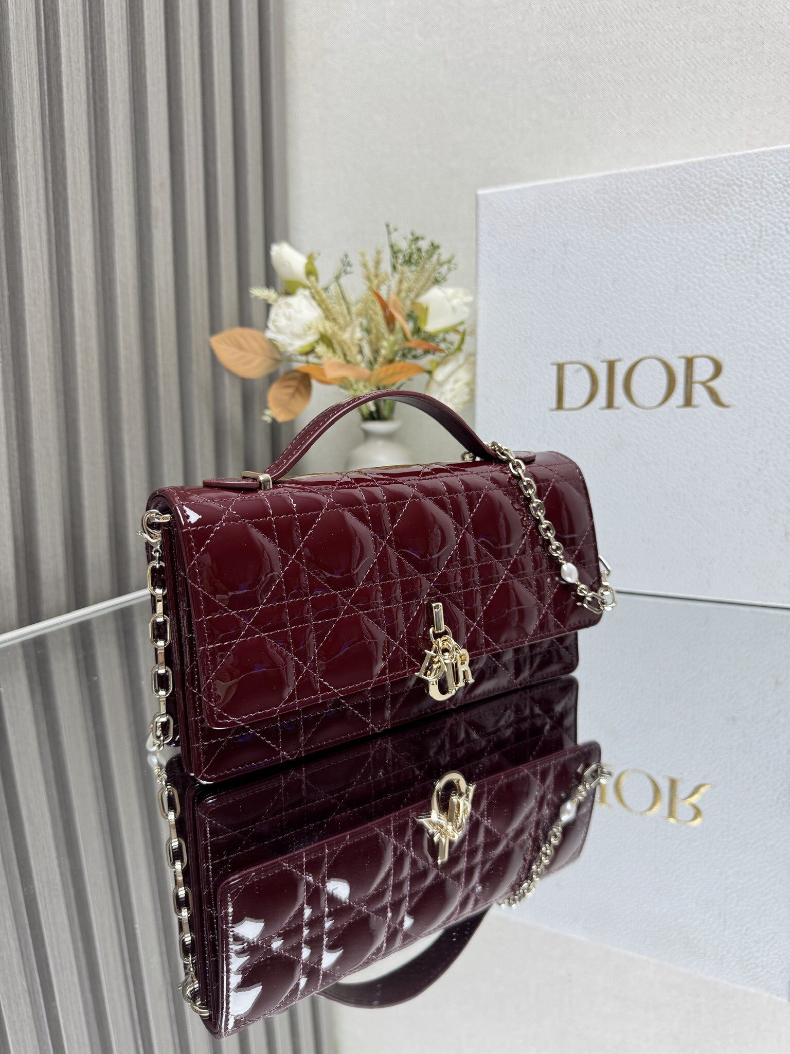 Lady Dior CD 디올 진주 클러치백 숄더백 가방
