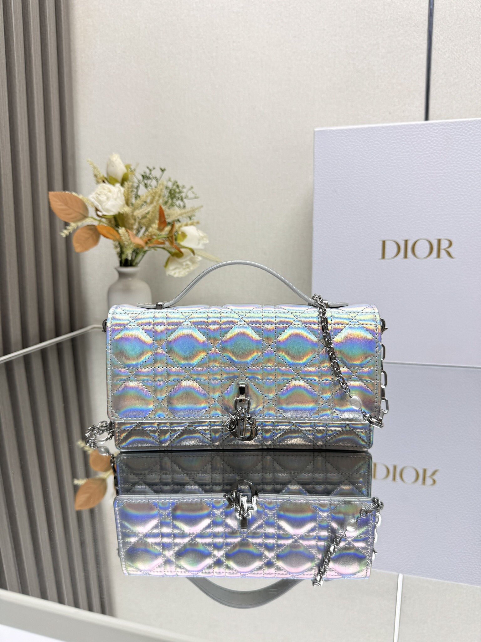 Lady Dior CD 디올 진주 클러치백 숄더백 가방