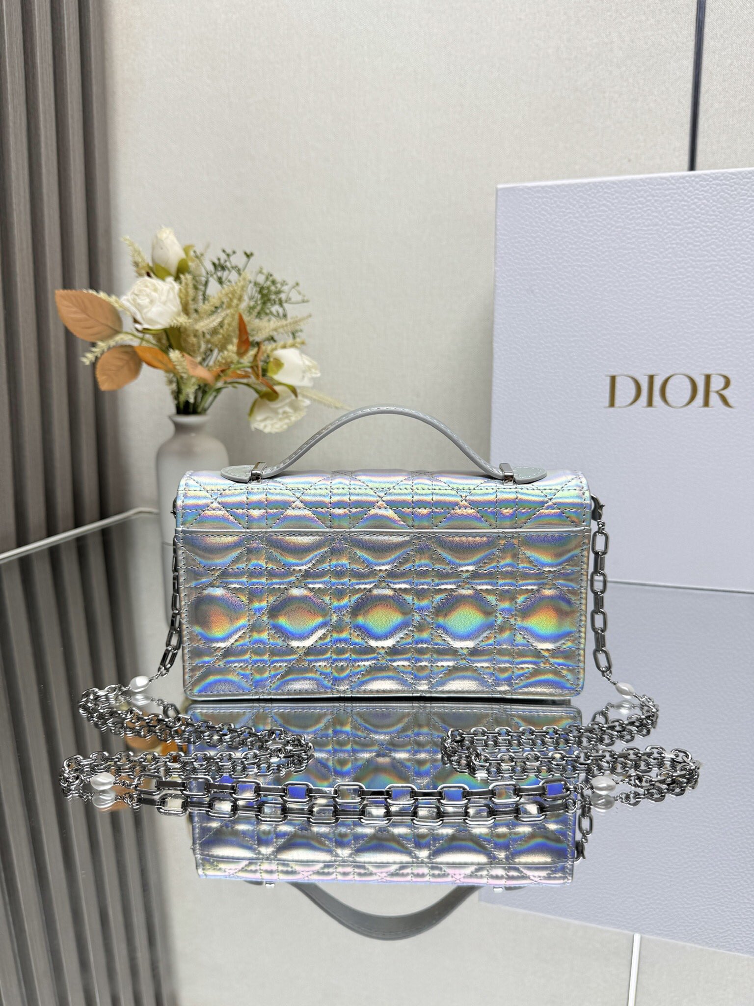 Lady Dior CD 디올 진주 클러치백 숄더백 가방