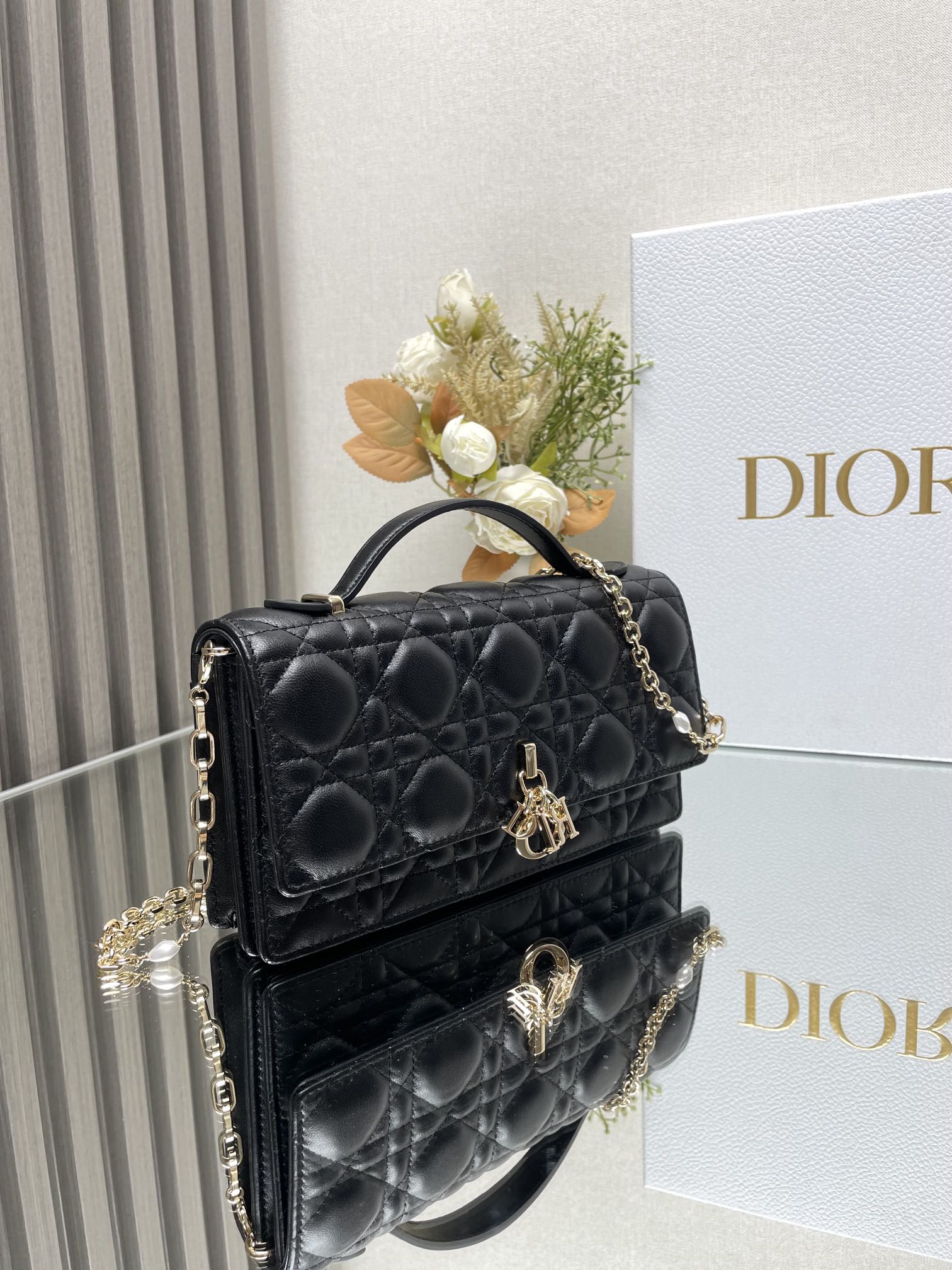 Lady Dior CD 디올 진주 클러치백 숄더백 가방