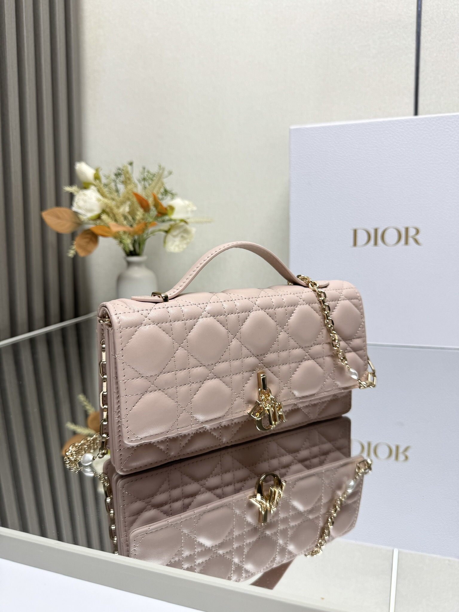 Lady Dior CD 디올 진주 클러치백 숄더백 가방