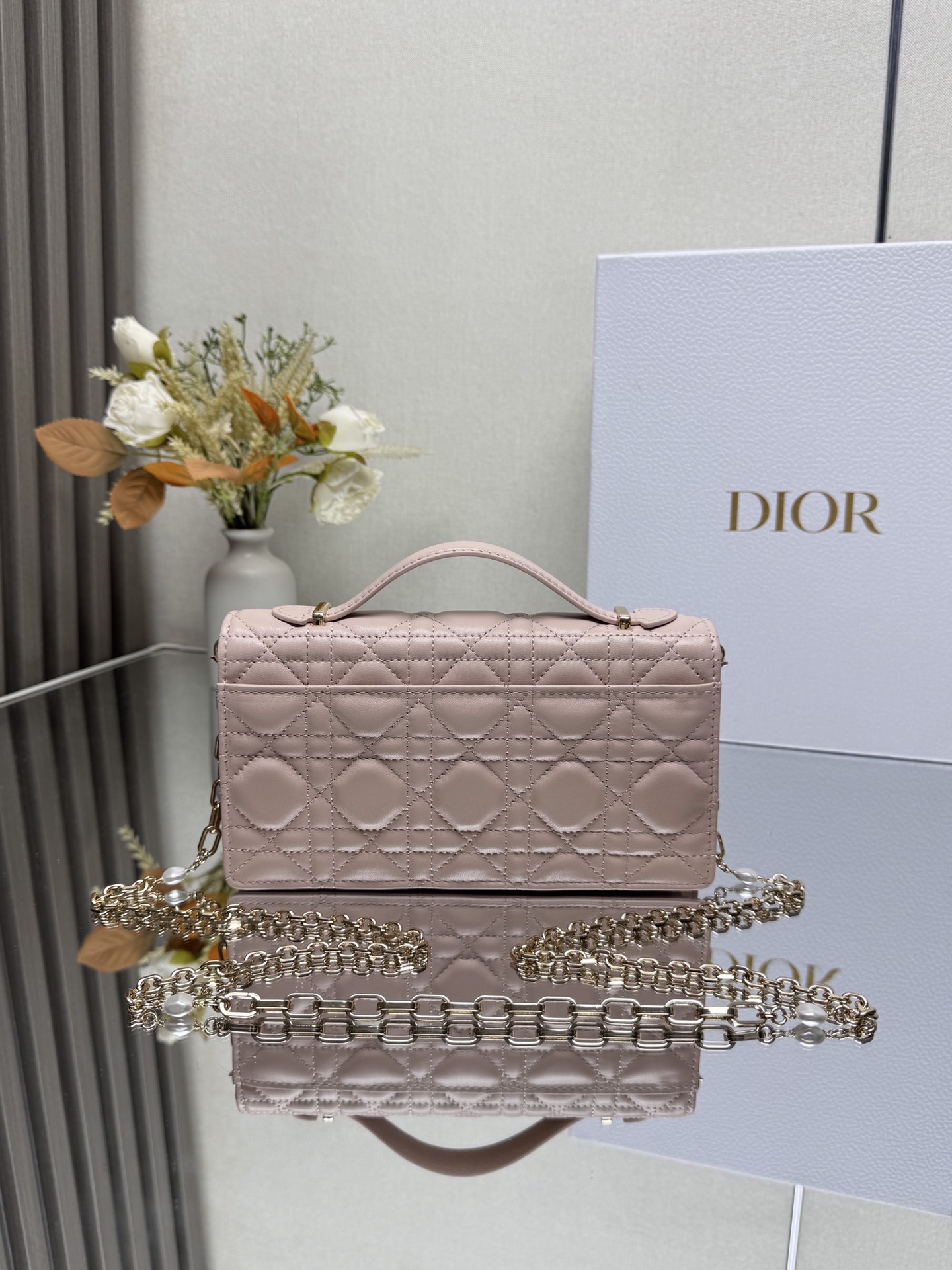 Lady Dior CD 디올 진주 클러치백 숄더백 가방