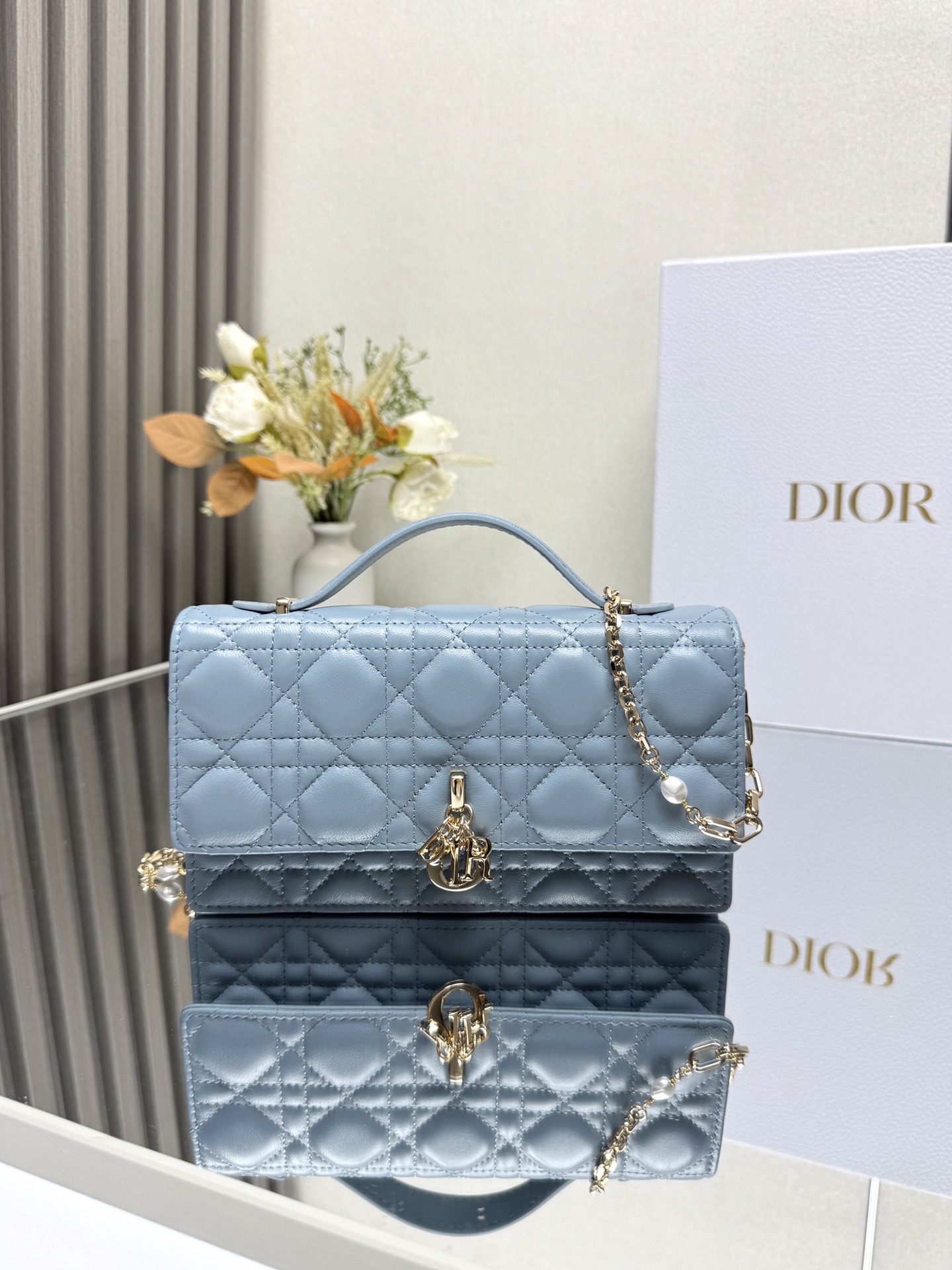 Lady Dior CD 디올 진주 클러치백 숄더백 가방