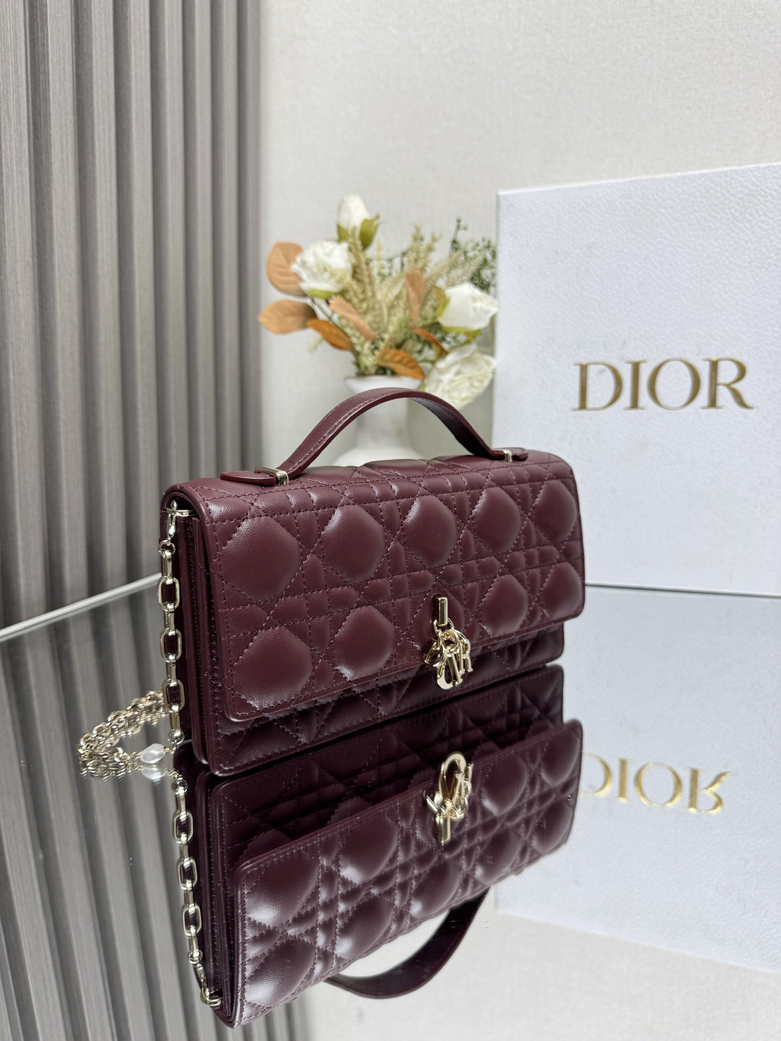 Lady Dior CD 디올 진주 클러치백 숄더백 가방