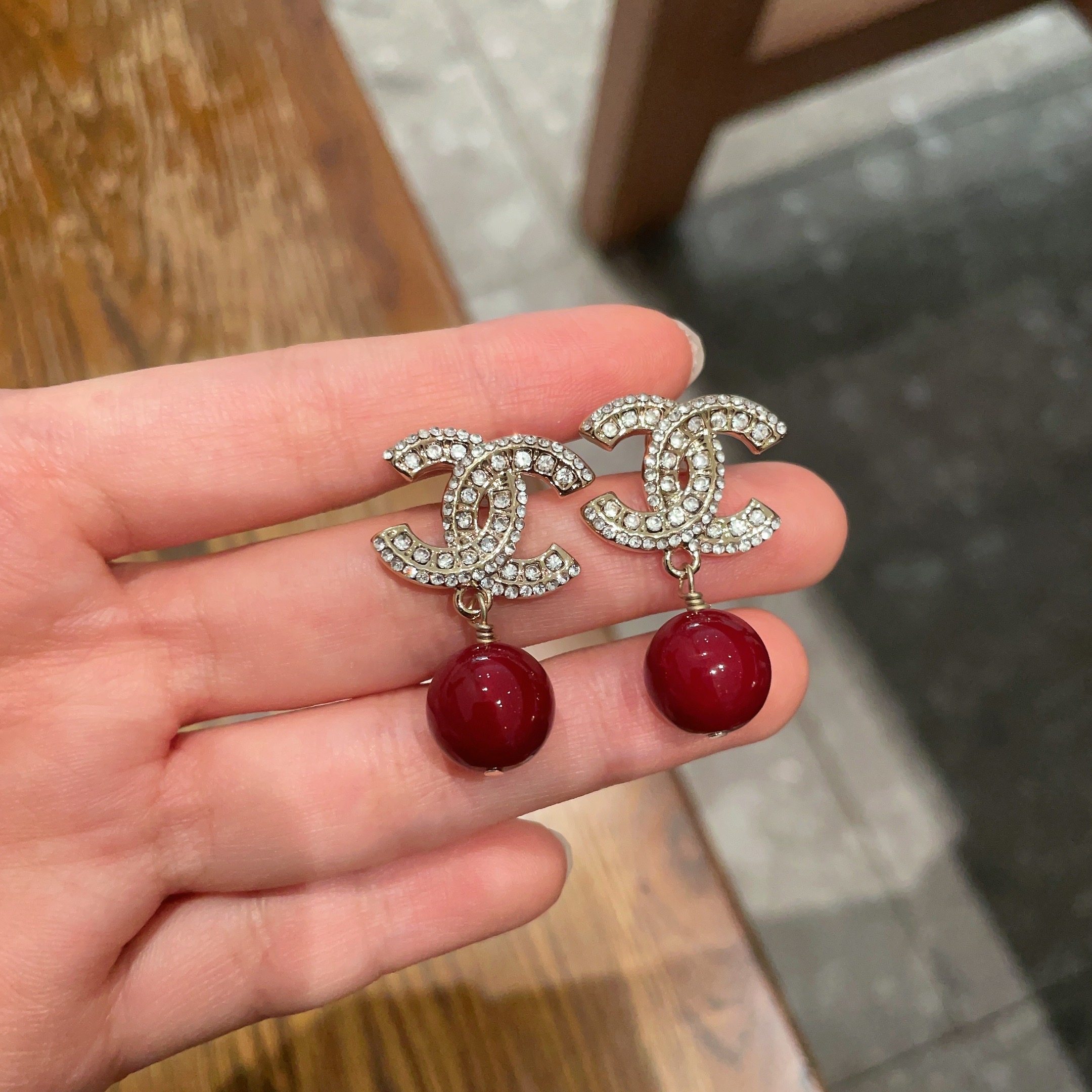 Chanel 샤넬 레터 이어링 귀걸이