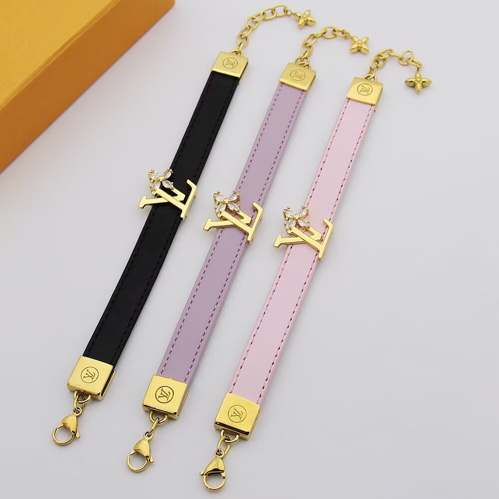 Louis Vuitton LV 루이비통 오픈 레더 브레이슬릿 팔찌