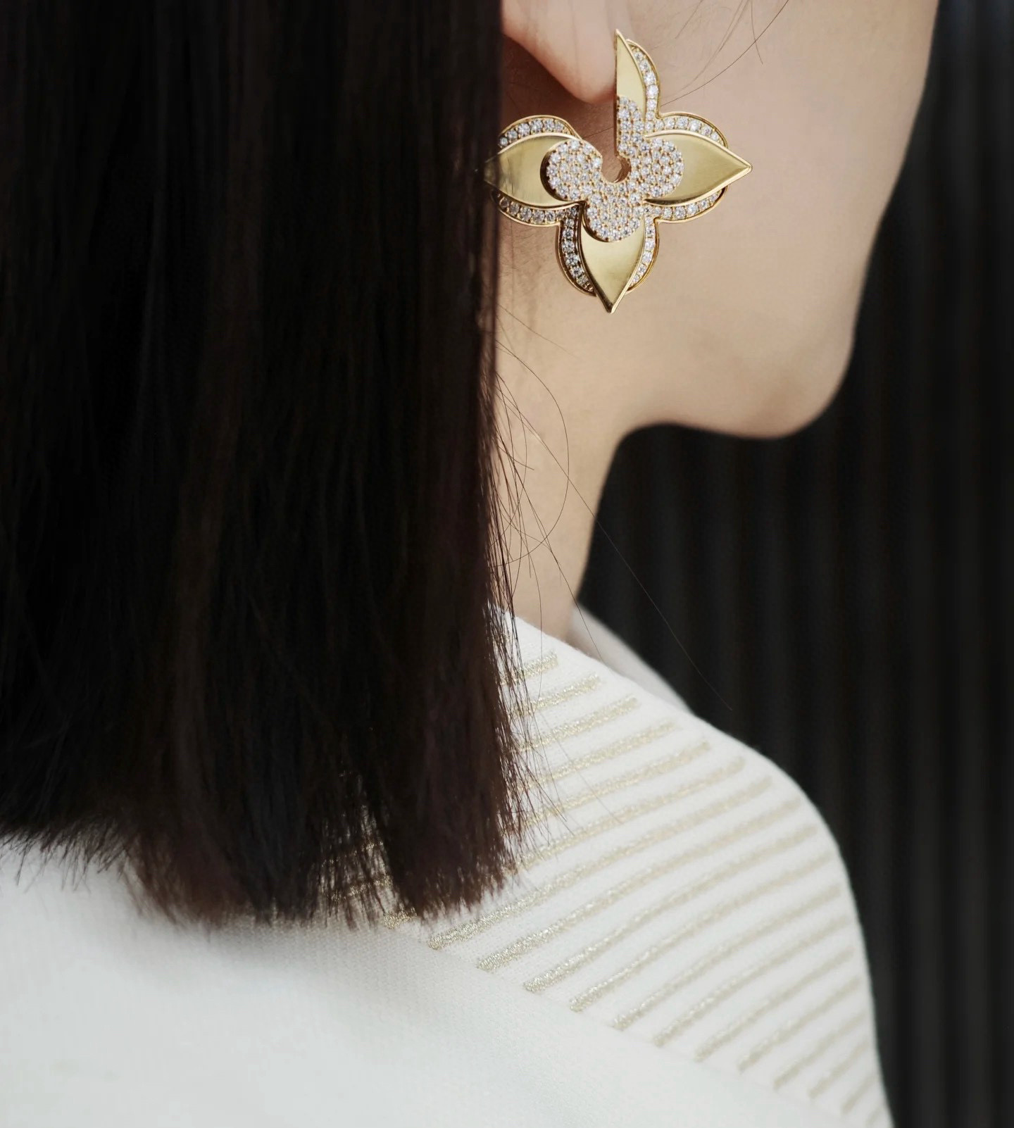 Louis Vuitton 루이비통 LV 골드 클로버 귀걸이