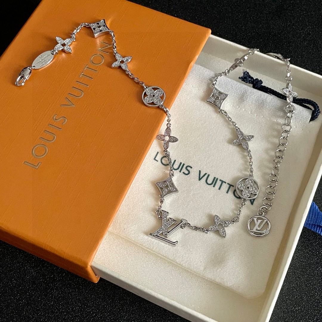 Louis Vuitton 루이비통 LV 더블 플라워 목걸이