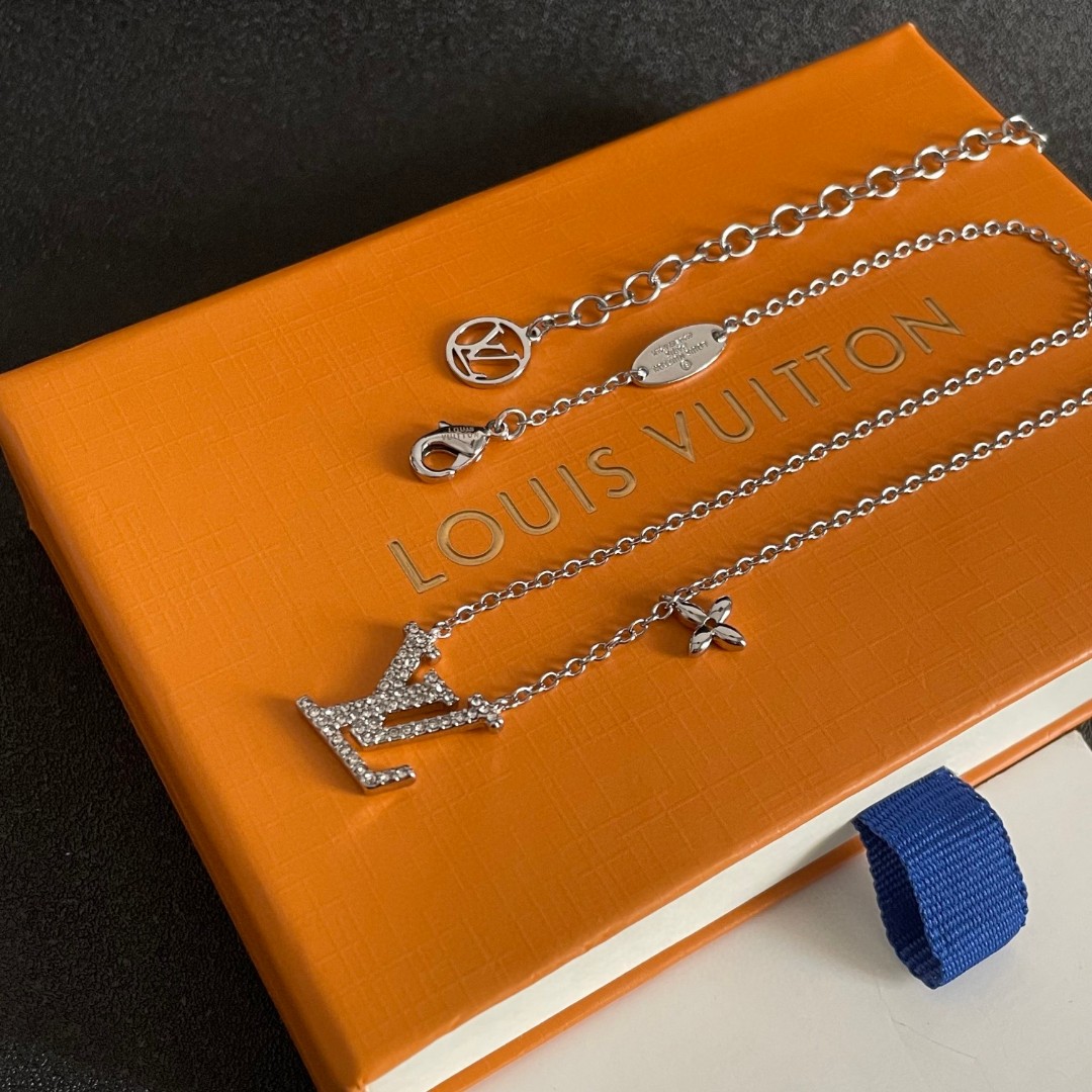 Louis Vuitton 루이비통 LV 더블 플라워 목걸이