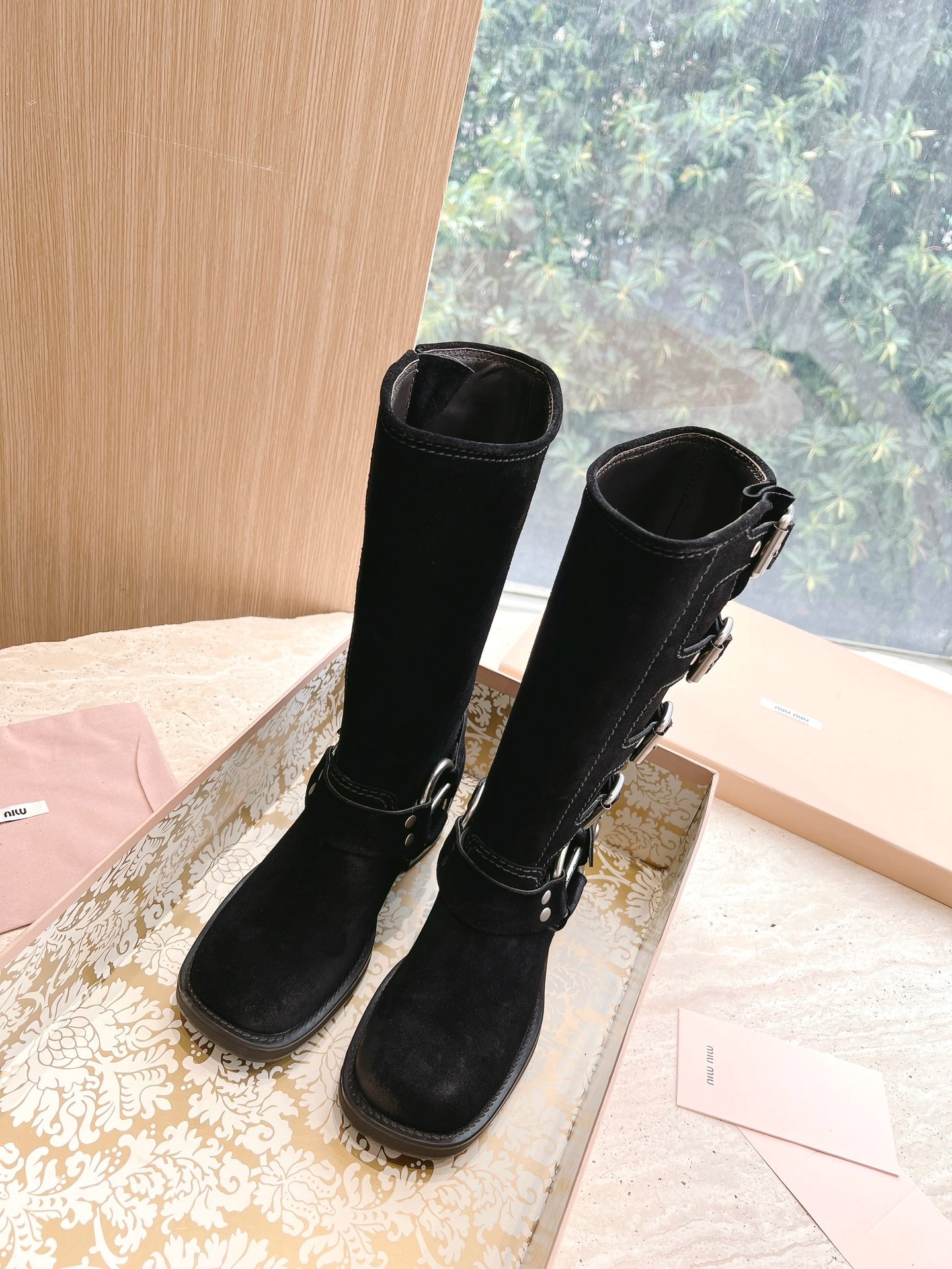 MiuMiu 미우미우 런웨이 롱 부츠 신발