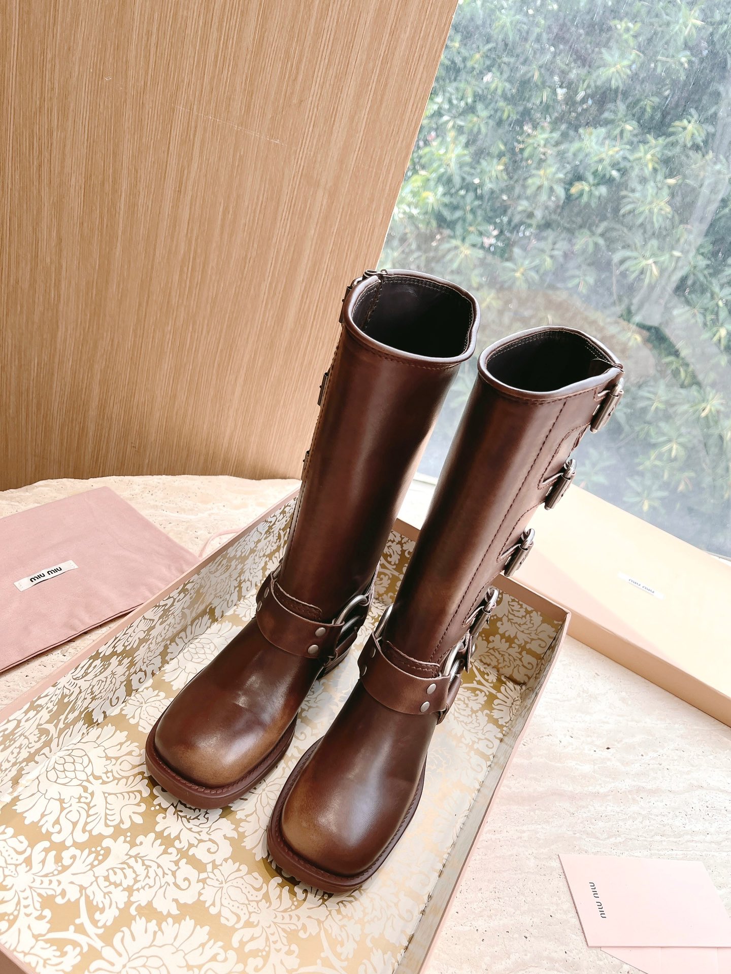 MiuMiu 미우미우 런웨이 롱 부츠 신발