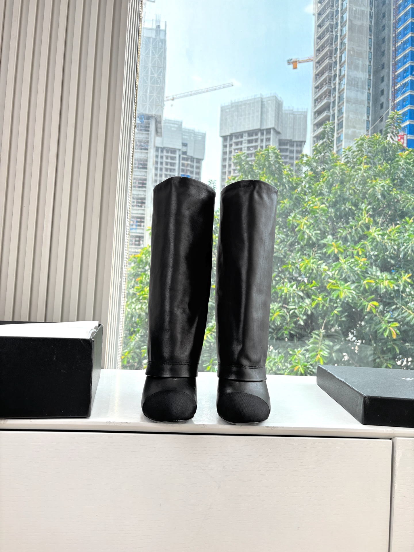 CHANEL 샤넬 로고 라이더 부츠 신발