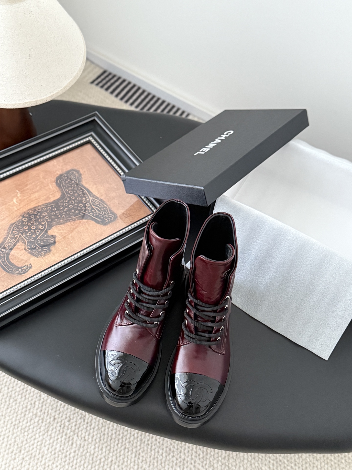 CHANEL 샤넬 25B 아뜰리에 단화 부츠 신발