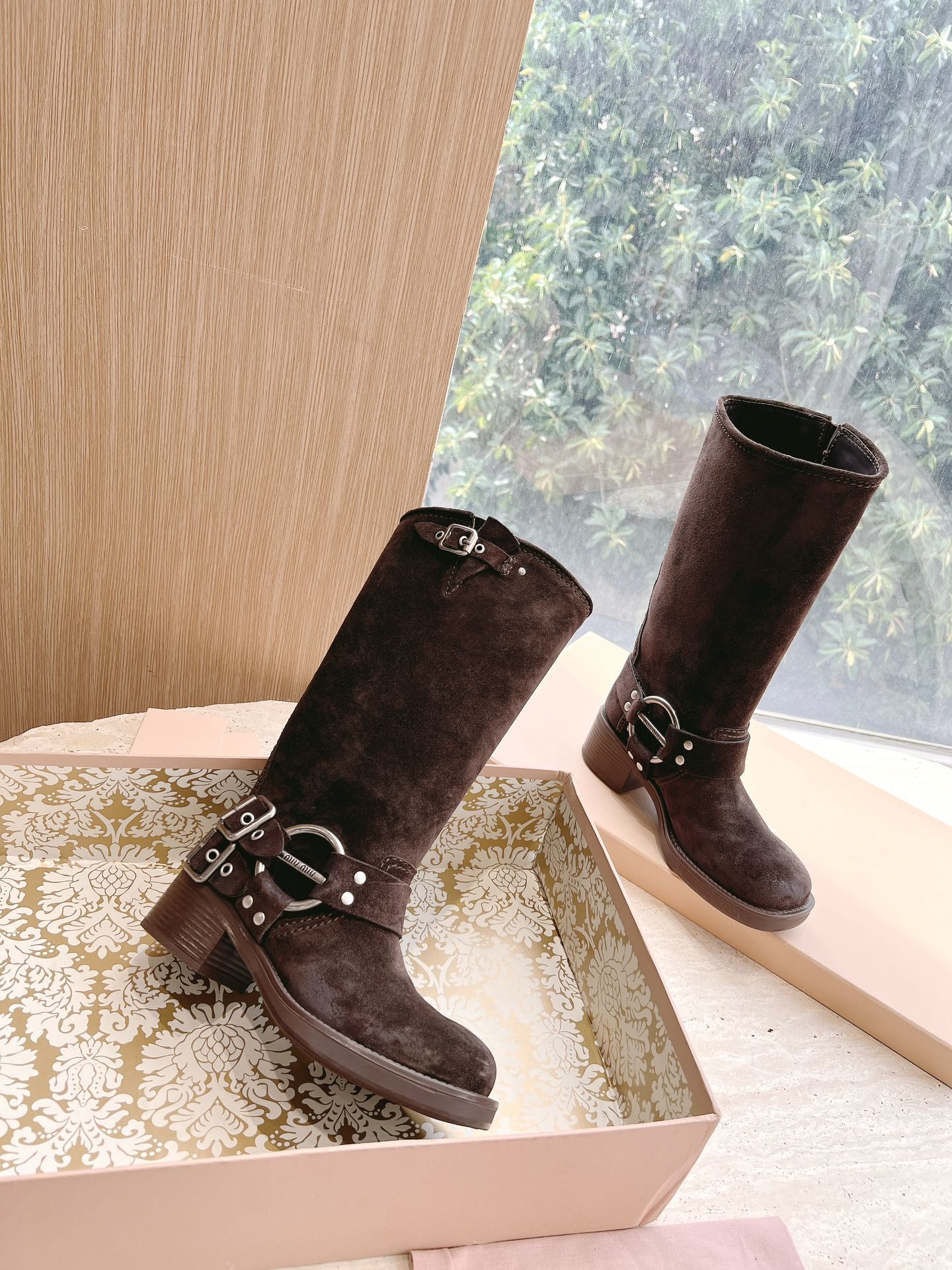 MiuMiu 미우미우 런웨이 빈티지 웨스턴 롱부츠 신발