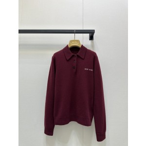 MiuMiu 미우미우 캐시미어 긴팔 카라 니트 의류