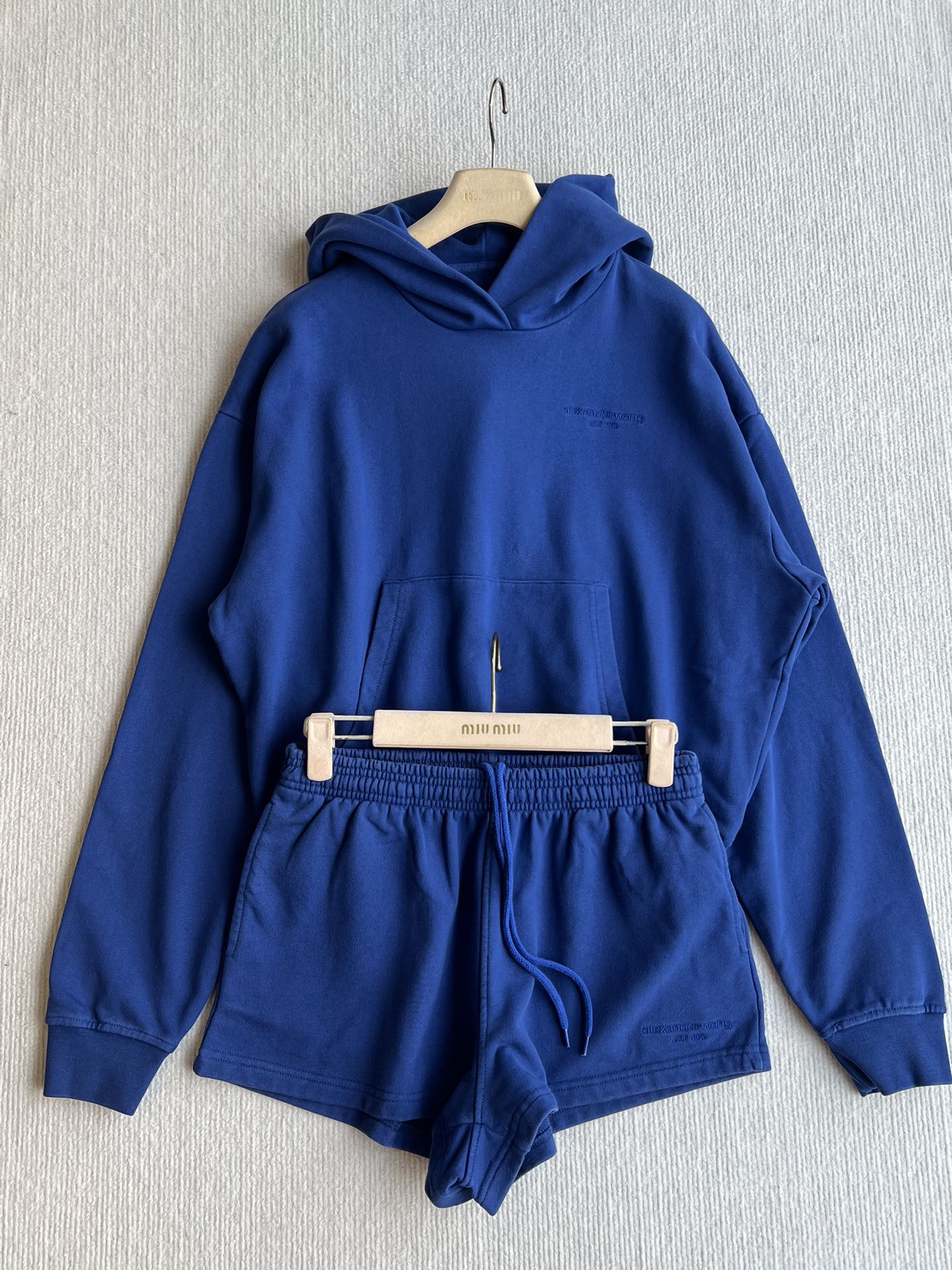 ALEXANDER WANG 알렉산더 왕 상하의 후드티+핫팬츠 세트 의류