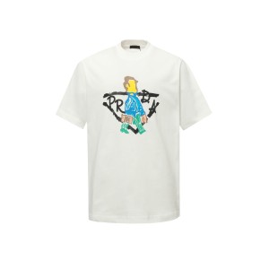 PRADA 프라다 반팔 라운드넥 티셔츠 의류