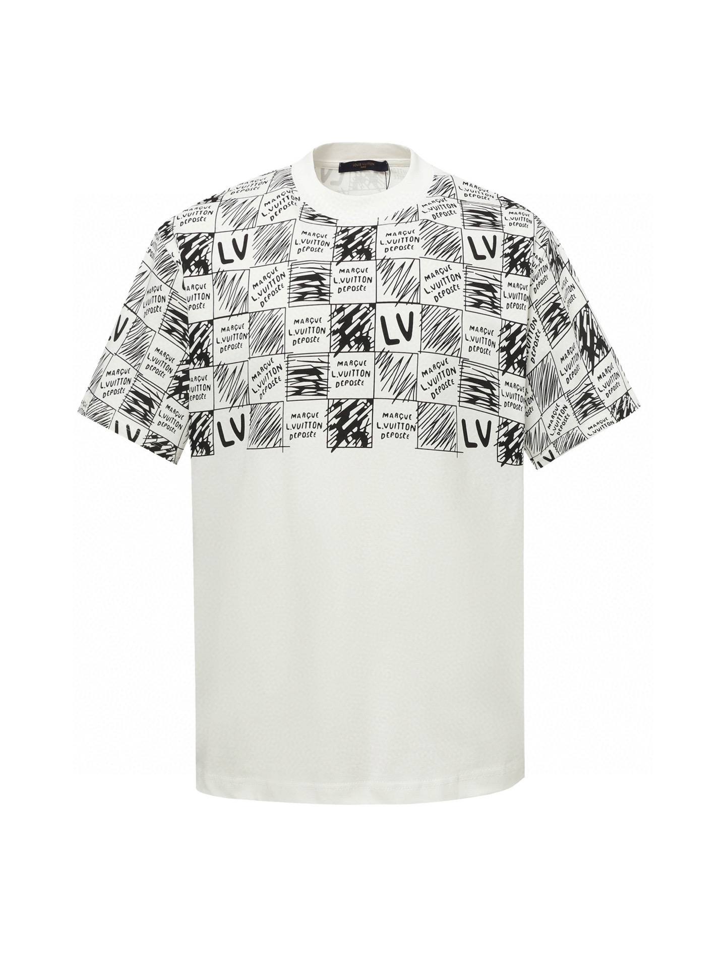 Louis Vuitton LV 루이비통 그라데이션 체커보드 반팔 티셔츠 의류