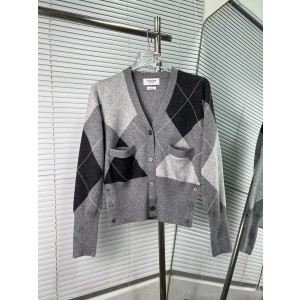 Thom Browne 톰브라운 아가일 체크 배색 울 가디건 의류