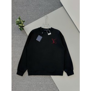 루이비통 LV 전후면 컷팅·버닝 자수 맨투맨 의류