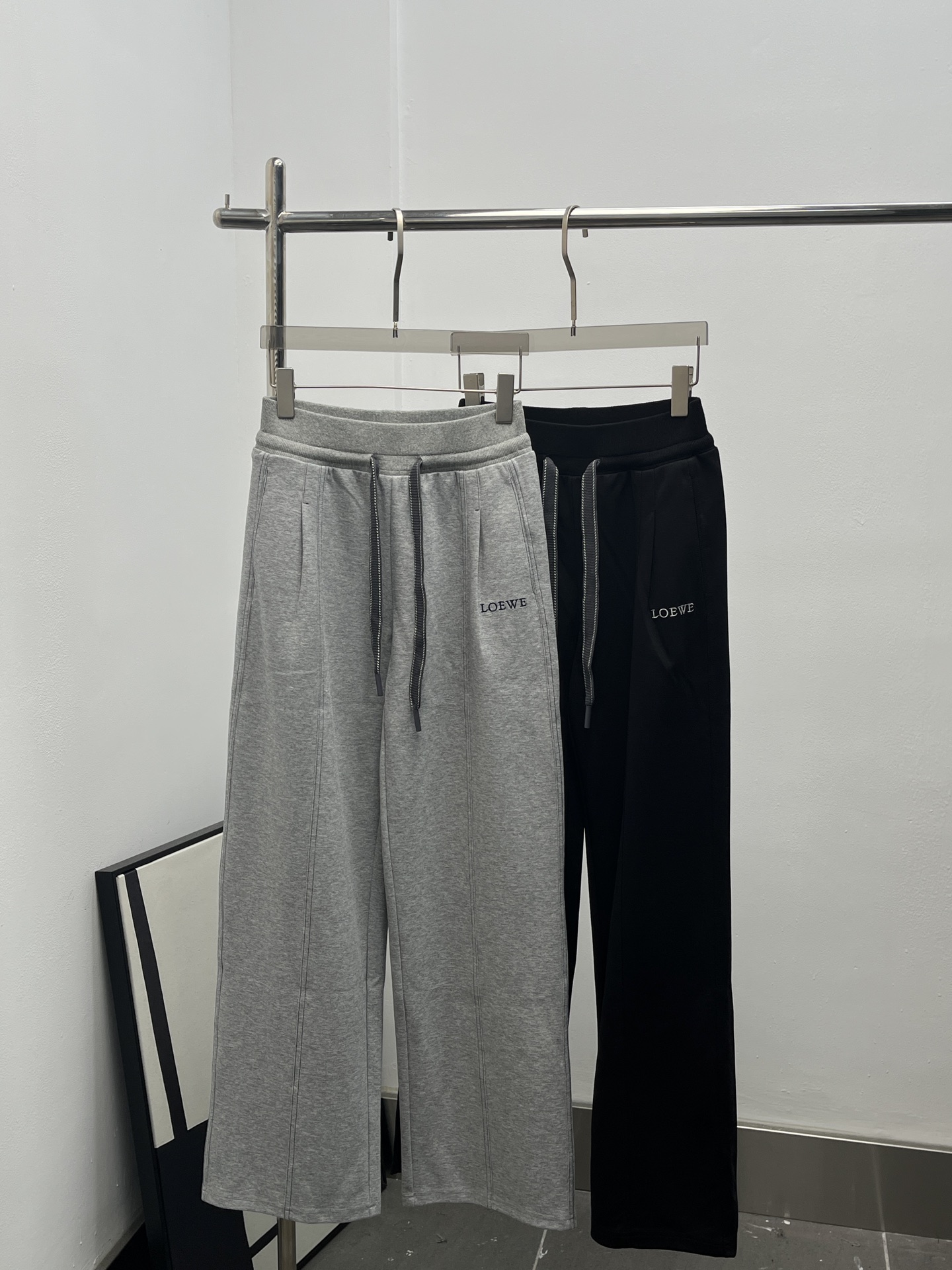 Loewe 로에베 배색 스트링 와이드 팬츠 바지 의류