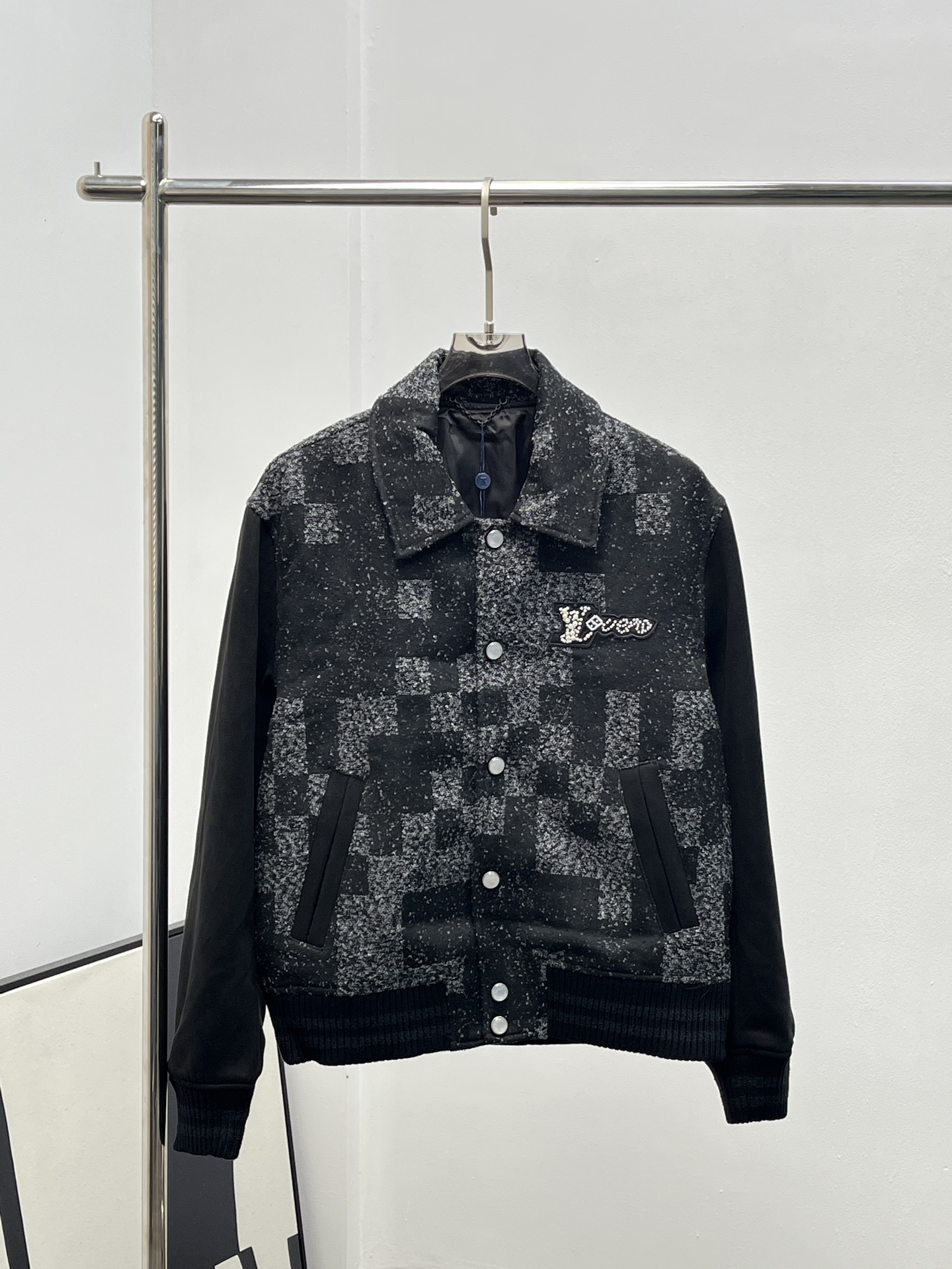 LV 루이비통 체커보드 카모 자카드 야구 점퍼 재킷 의류