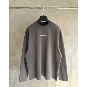 Balenciaga 발렌시아가 자수 긴팔 티셔츠 의류