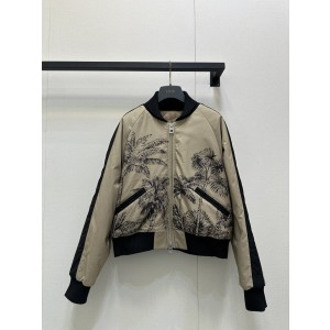 DIOR CD 디올 플라워 패턴 패딩 플라이트 재킷 의류