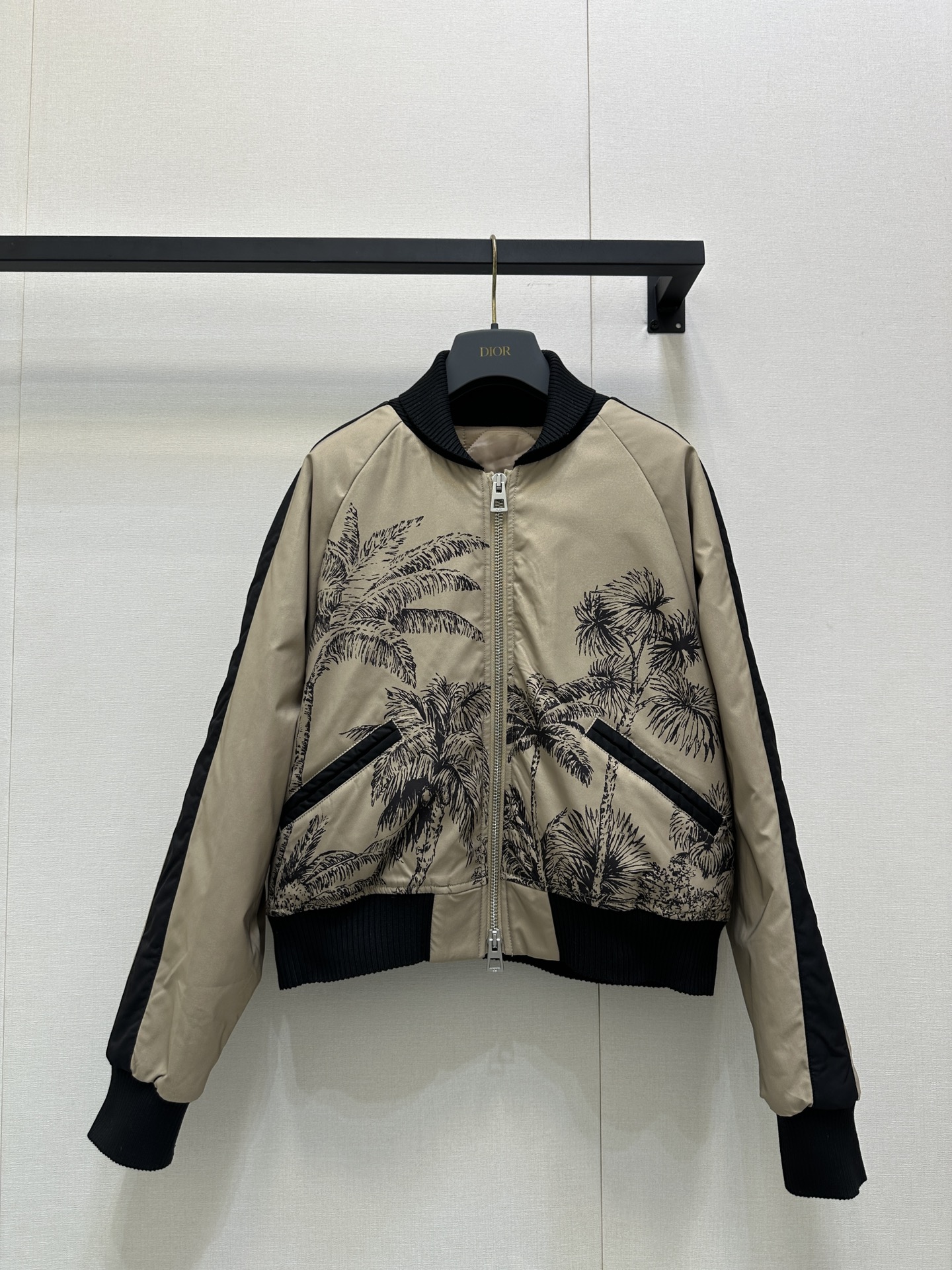 DIOR CD 디올 플라워 패턴 패딩 플라이트 재킷 의류