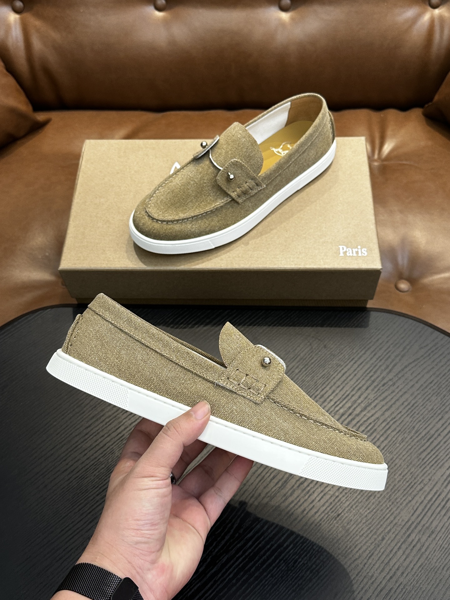 Christian Louboutin 크리스찬 루부탱 수제 로퍼 신발