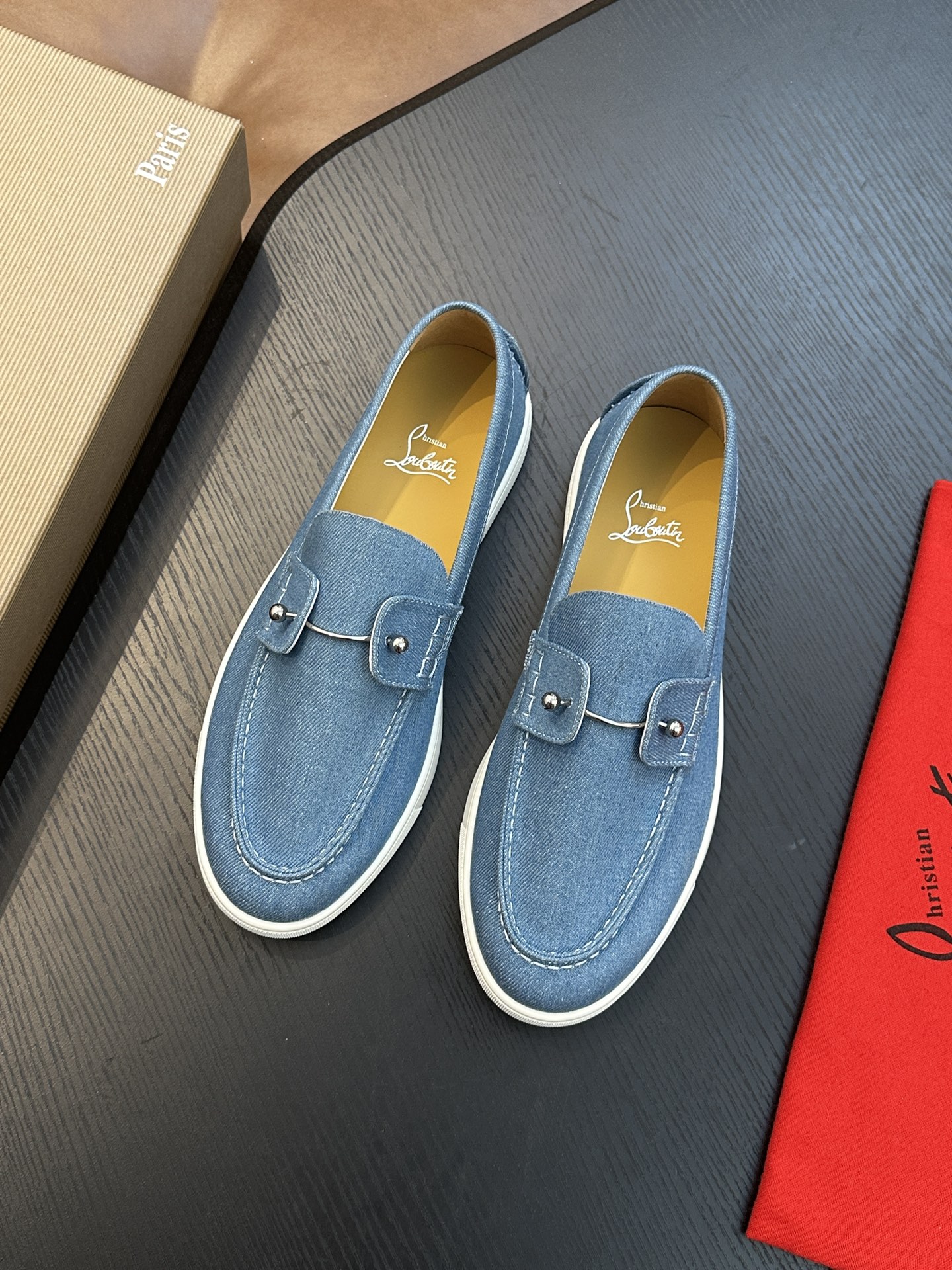 Christian Louboutin 크리스찬 루부탱 수제 로퍼 신발