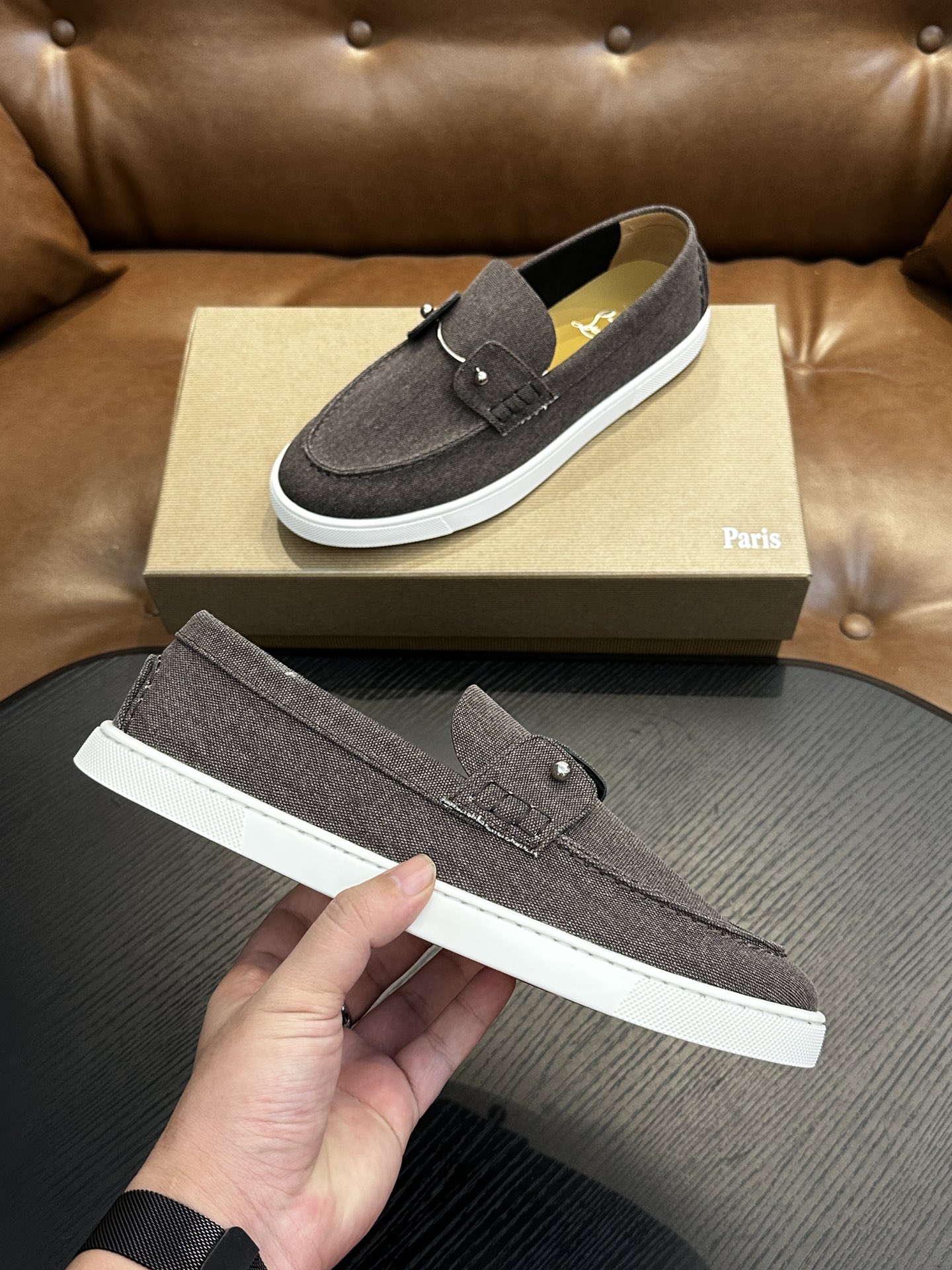 Christian Louboutin 크리스찬 루부탱 수제 로퍼 신발