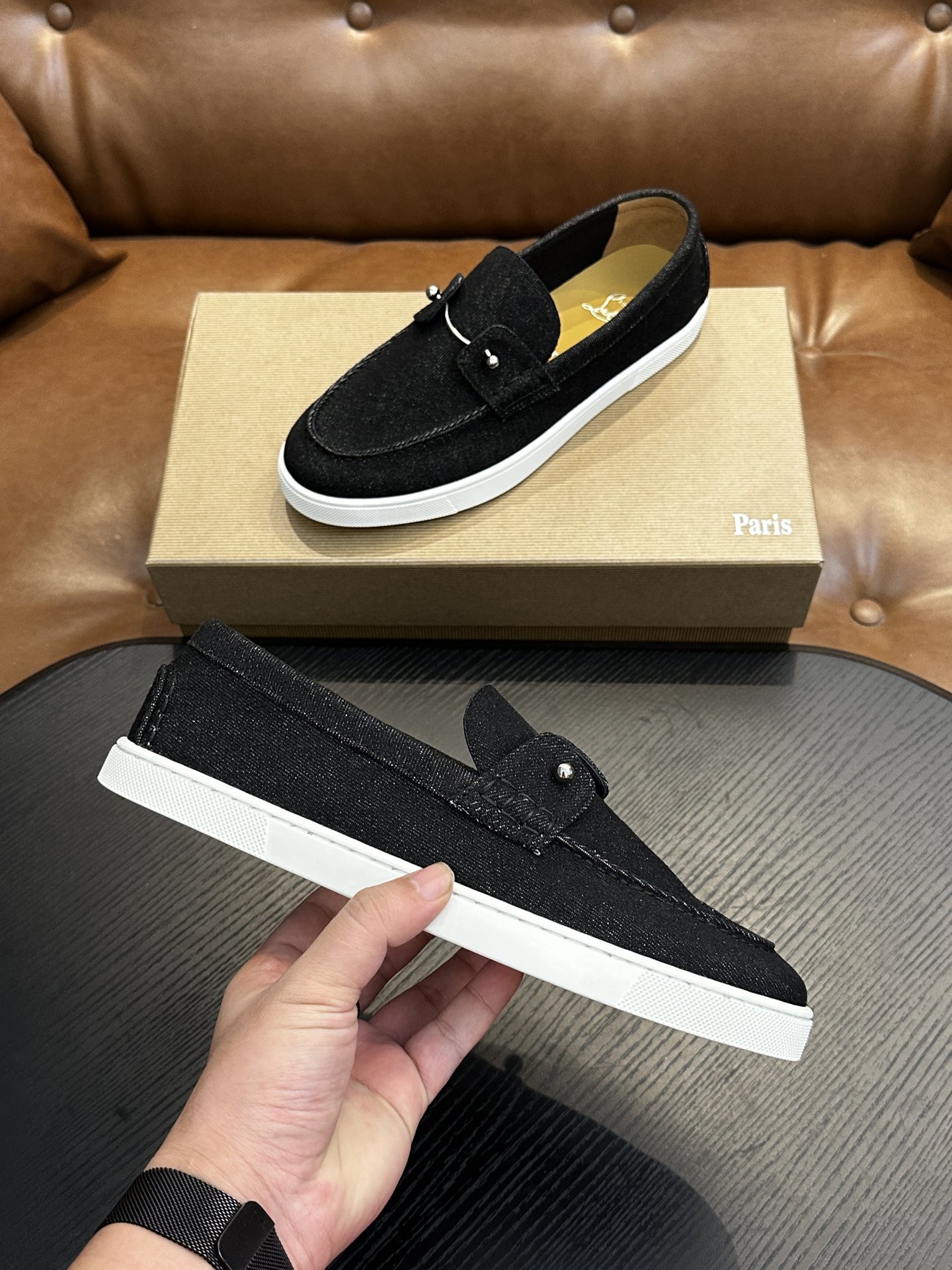 Christian Louboutin 크리스찬 루부탱 수제 로퍼 신발