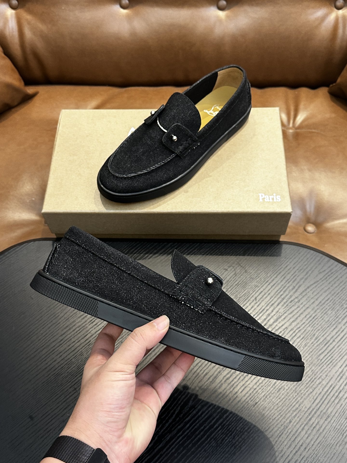 Christian Louboutin 크리스찬 루부탱 수제 로퍼 신발