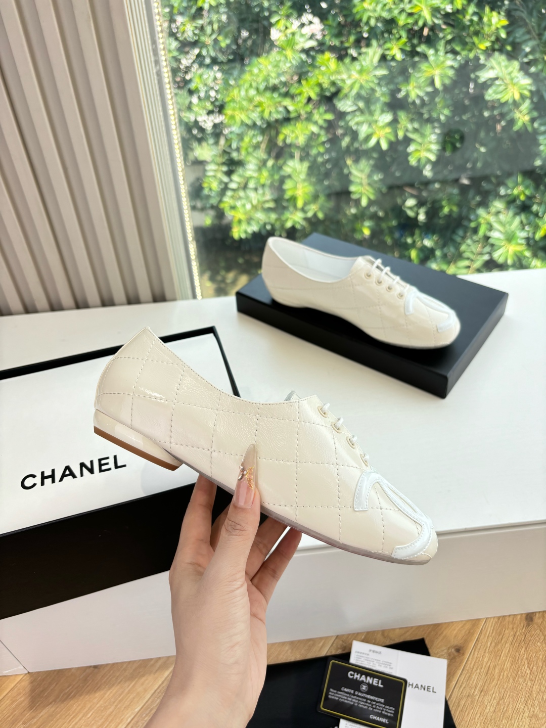 Chanel 샤넬 클래식 더블 C 빈티지 발레 플랫 슈즈 신발